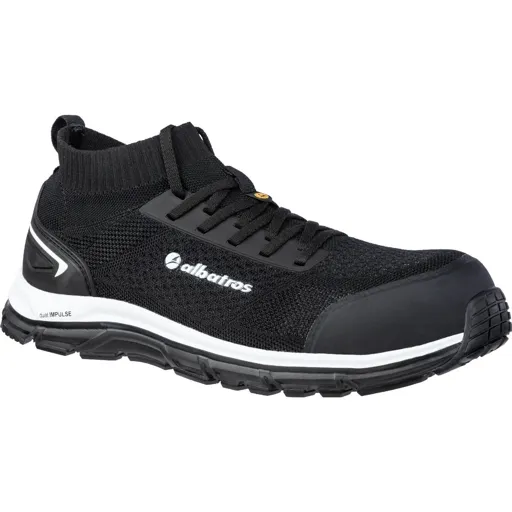 Albatros Ultimate Impulse Low Lace Up Safety Shoe - Black, Size 6.5