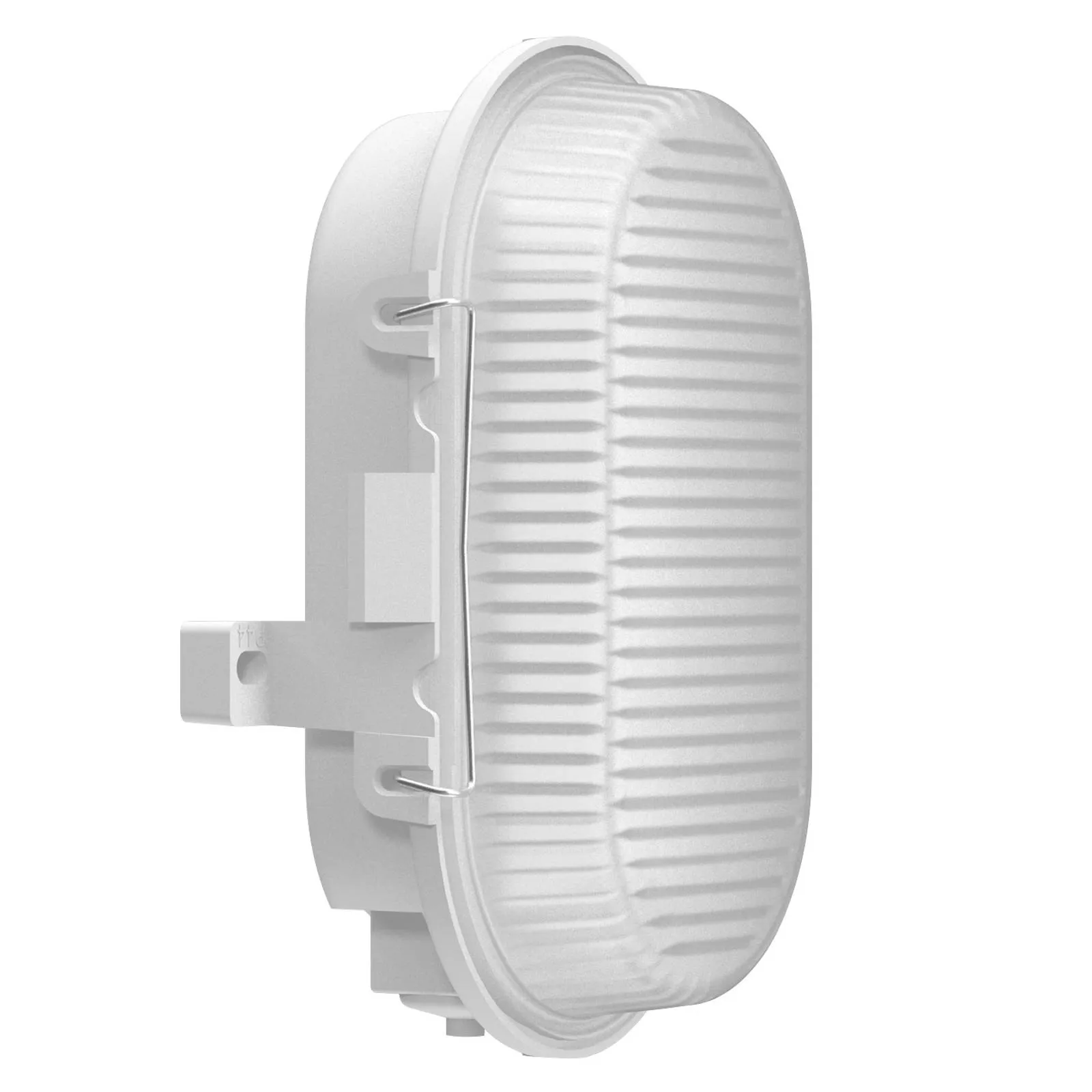 RZB Standard LED wall light, plastic, oval, IP44