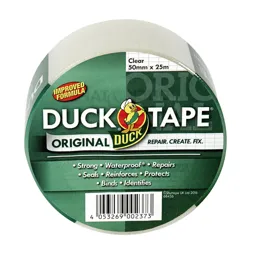 Duck Clear Sealing Duct Tape (L)25m x (W)50mm