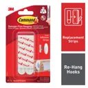 3M Command Large White Adhesive strip (Holds)4400g, Set of 8