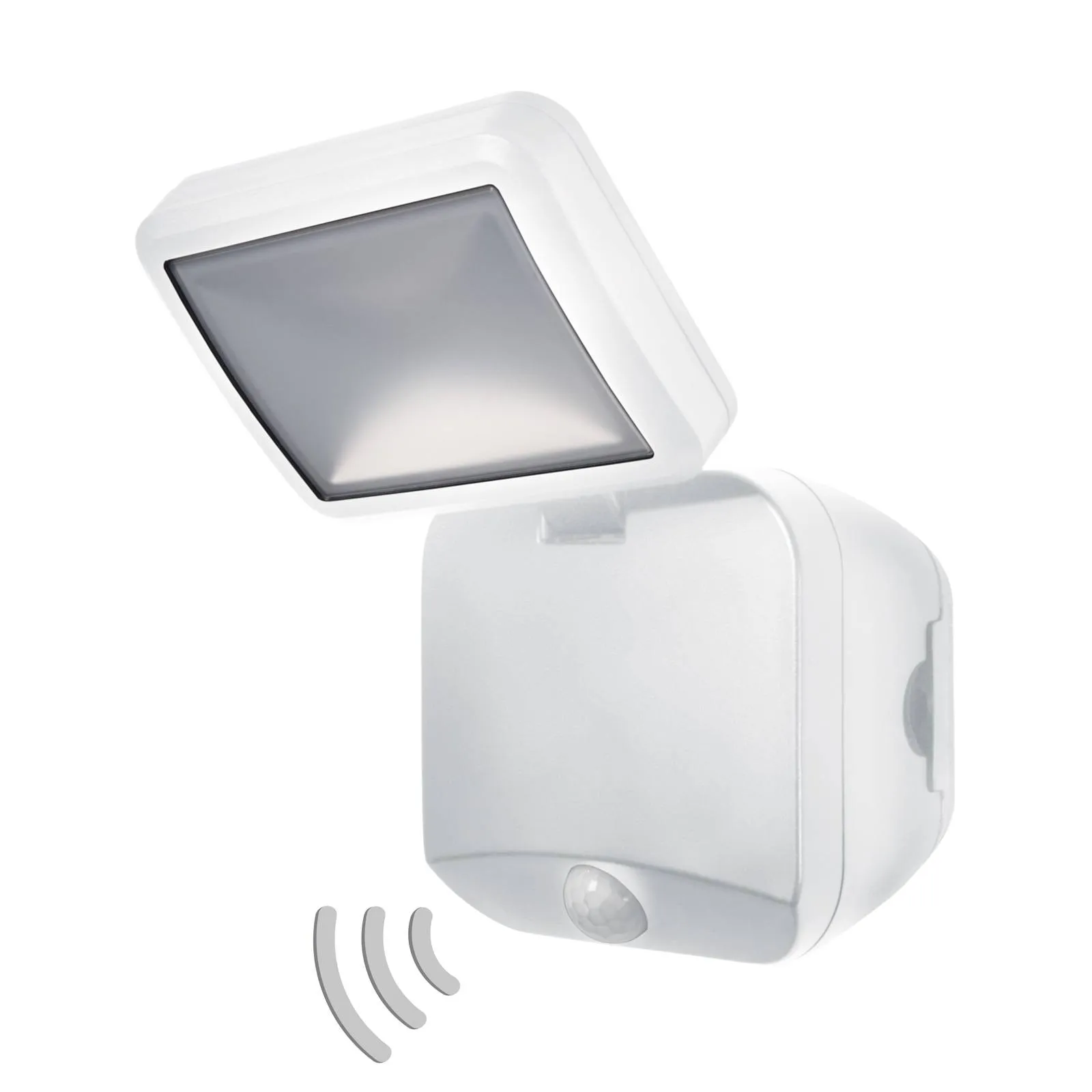 Battery Spotlight outdoor wall light 1-bulb white
