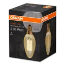 OSRAM LED candle E14 4W Vintage 824 gold