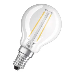 Golf ball LED bulb E14 2.8 W warm white clear dim
