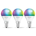 LEDVANCE SMART+ WiFi E14 5 W golf ball RGBW 3-pack