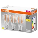 OSRAM filament LED bulb E27 base 7.5 W 2,700 K 3x