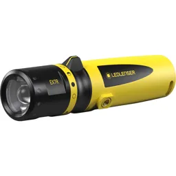LED Lenser EX7R Rechargeable ATEX and IECEx LED Torch - Black & Yellow