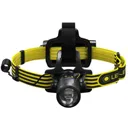 LED Lenser iLH8R Rechargeable ATEX and IECEx LED Head Torch - Black & Yellow