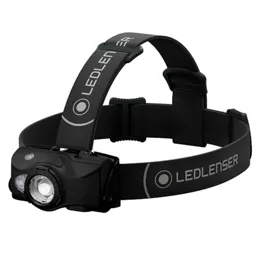 LED Lenser MH8 Rechargeable LED Head Torch - Black