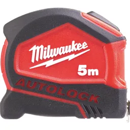 Milwaukee Autolock Tape Measure Metric - Metric, 5m, 25mm