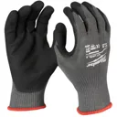 Milwaukee Cut Level 5 Dipped Work Gloves - Black / Red, XXL
