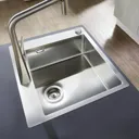 hansgrohe S71 Stainless Steel Kitchen Sink - 1 Bowl S711-F450
