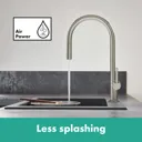 hansgrohe Talis M54 Pull Out Kitchen Tap 210 Stainless Steel - 72802800