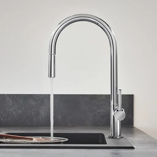 hansgrohe Talis M54 Pull Out Kitchen Tap 210 Chrome - 72802000