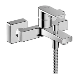 hansgrohe Vernis Shape Wall Mounted Bath Shower Mixer Tap Chrome - 71450000