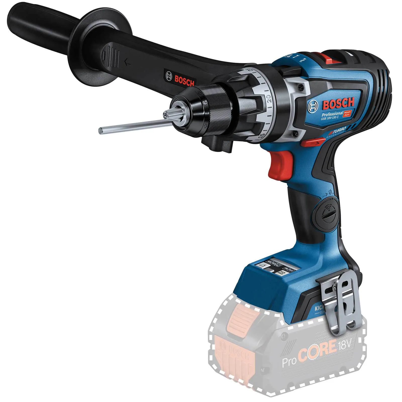 Bosch GSB 18V-150 C BITURBO 18v Cordless High Torque Combi Drill - No Batteries, No Charger, No Case