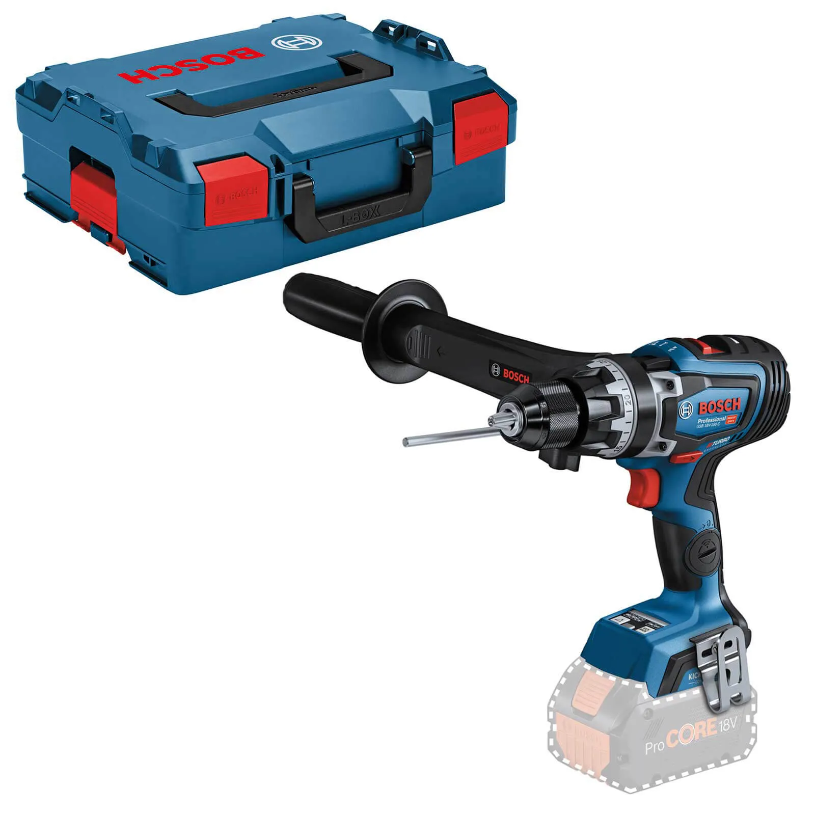 Bosch GSB 18V-150 C BITURBO 18v Cordless High Torque Combi Drill - No Batteries, No Charger, Case