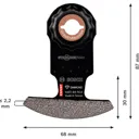Bosch Expert MATI 68 RD4 Abrasive and Grout Starlock Max Oscillating Multi Tool Segment Saw Blade - 68mm, Pack of 10