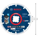 Bosch Expert X Lock Diamond Metal Cutting Disc - 125mm, 1mm, 22mm