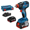Bosch GDX 18V-200 18v Cordless Brushless Impact Driver / Wrench - 2 x 5ah Li-ion, Charger, Case