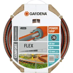 Gardena Comfort FLEX Hose Pipe - 1/2" / 12.5mm, 15m, Grey & Orange