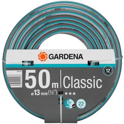 Gardena Classic Hose Pipe - 1/2" / 12.5mm, 50m, Blue & Grey