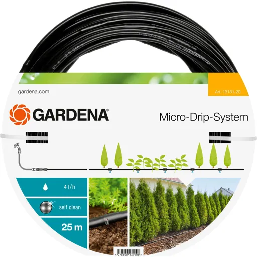 Gardena MICRO DRIP Above Ground Drip Irrigation Extension Pipe - 1/2" / 12.5mm, 25m