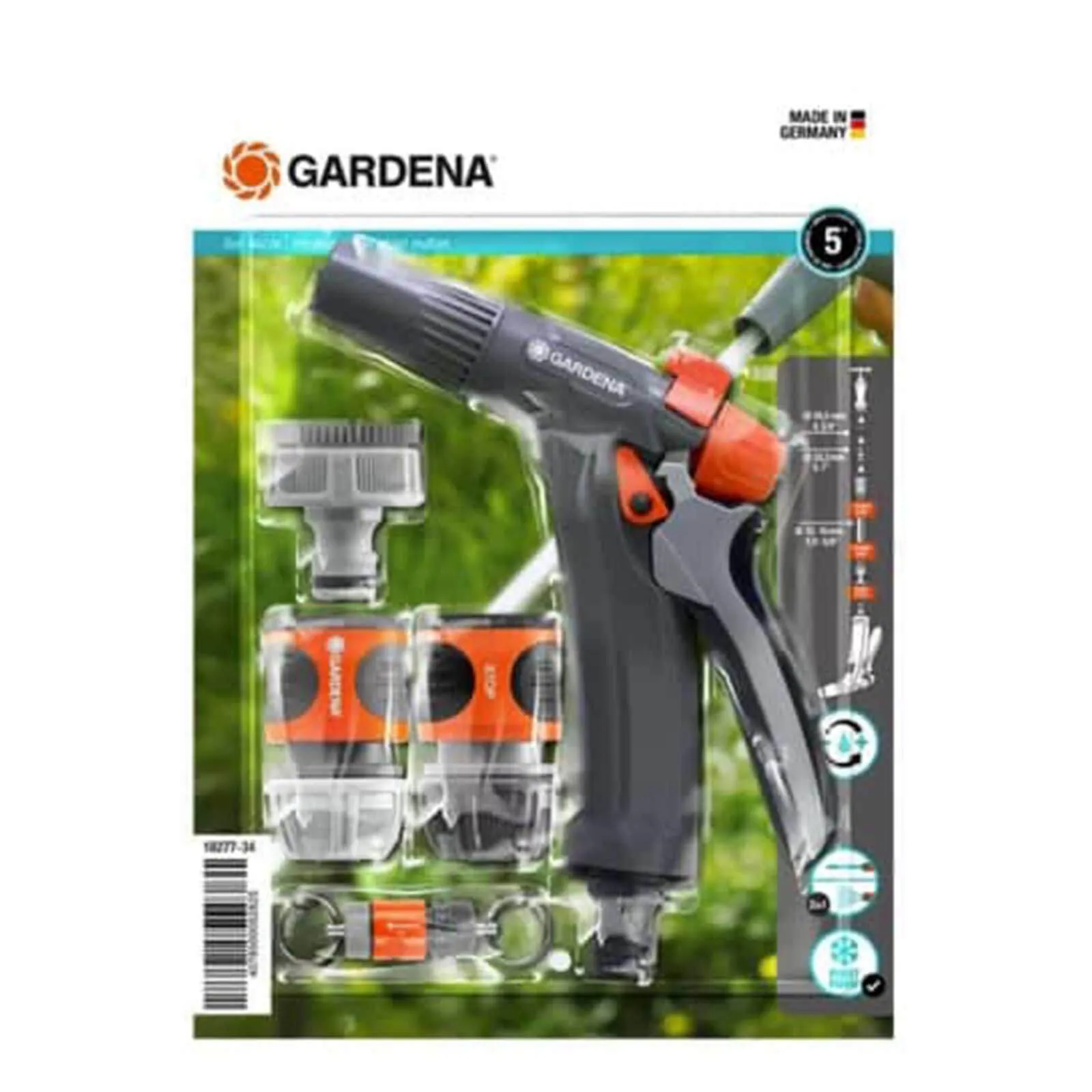 Gardena ORIGINAL 4 Piece Basic Cleaning Spray Gun Set