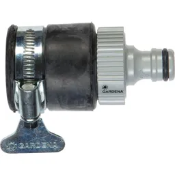 Gardena ORIGINAL Adjustable Hose Pipe Round Tap Connector - 15mm - 20mm