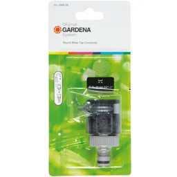 Gardena ORIGINAL Adjustable Round Mixer Tap Hose Pipe Connector - 20mm - 25mm