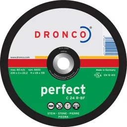 Dronco C 24 R PERFECT Flat Stone Cutting Disc - 230mm, Pack of 1