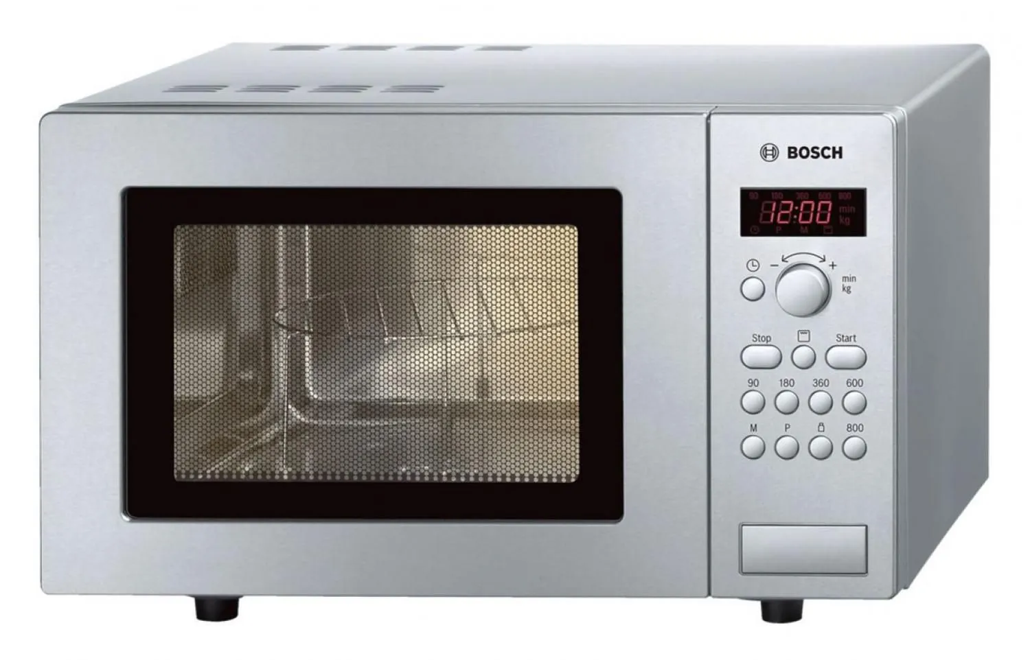 Bosch Serie 2 Free Standing Microwave & Grill - Stainless Steel (HMT75G451B)