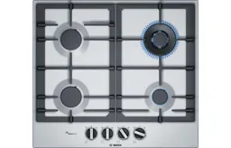 Bosch Serie 6 Integrated Gas Hob 60cm - Stainless Steel (PCH6A5B90)