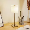 KNAPSTEIN table lamp MERCY, matt nickel, chrome
