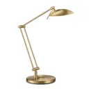 Great LED desk lamp COIRA, matt brass