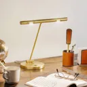 Smart LED table lamp Glimmer, brass