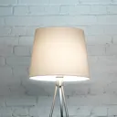 Three-legged floor lamp Pico, matt nickel