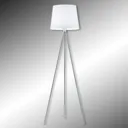 Three-legged floor lamp Pico, matt nickel