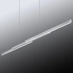 Extendable Ares LED hanging lamp, gesture control