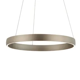 Sara-60 LED hanging lamp bronze, 2,200-3,000 K