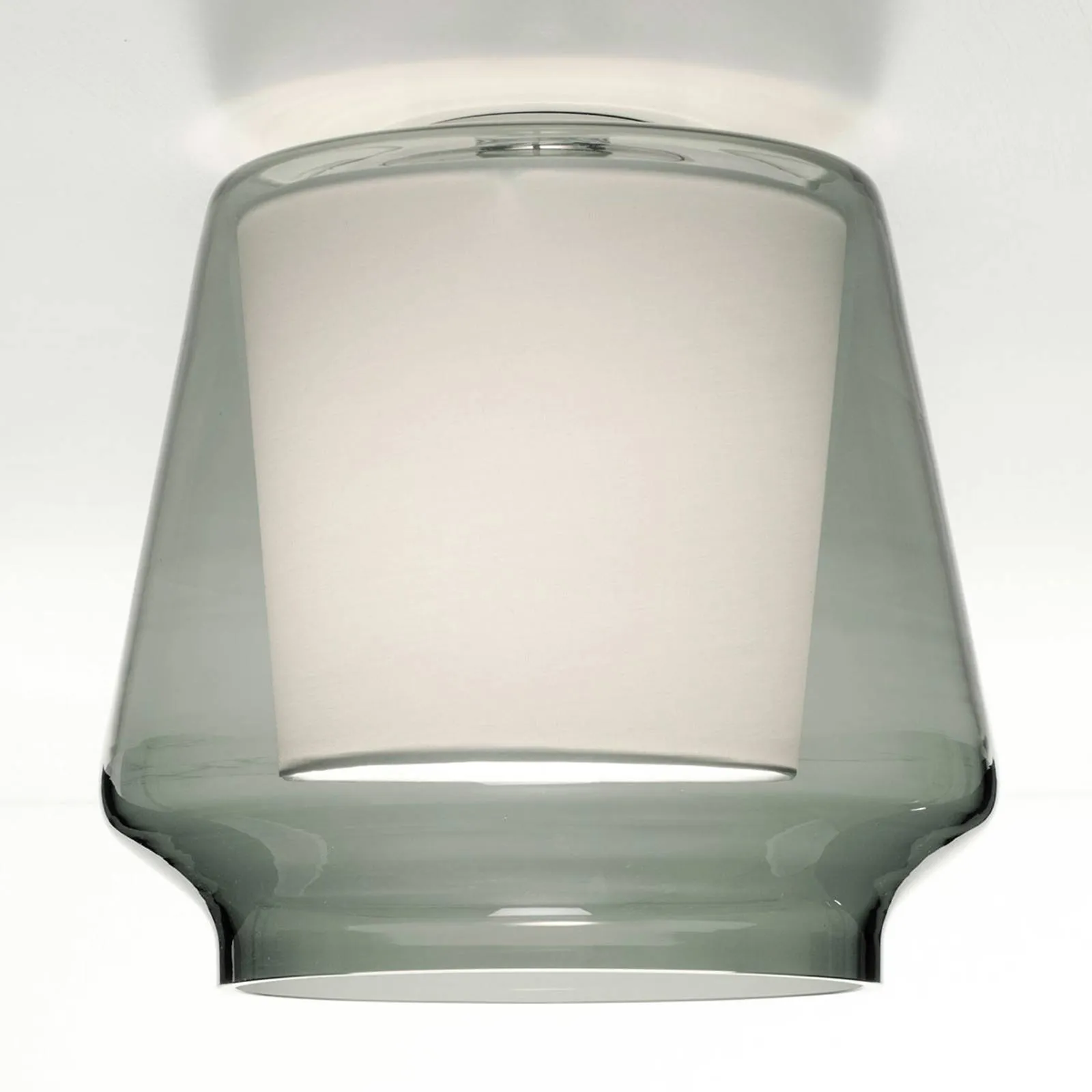 Casablanca Aleve ceiling light, clear, white