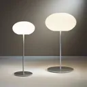 Casablanca Aih table lamp, Ø 19 cm glossy white