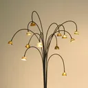 Impressive LED floor lamp Fontaine brown-gold