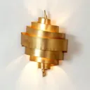 Impressive wall lamp BANDEROLE in gold