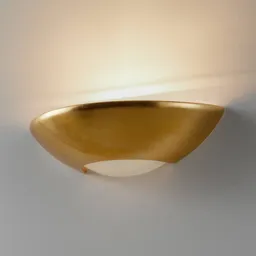 Simple wall lamp Matteo, gold