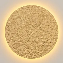 Meteor LED wall light, Ø 55 cm, gold