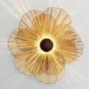 Tremolo wall light in the form of a large flower