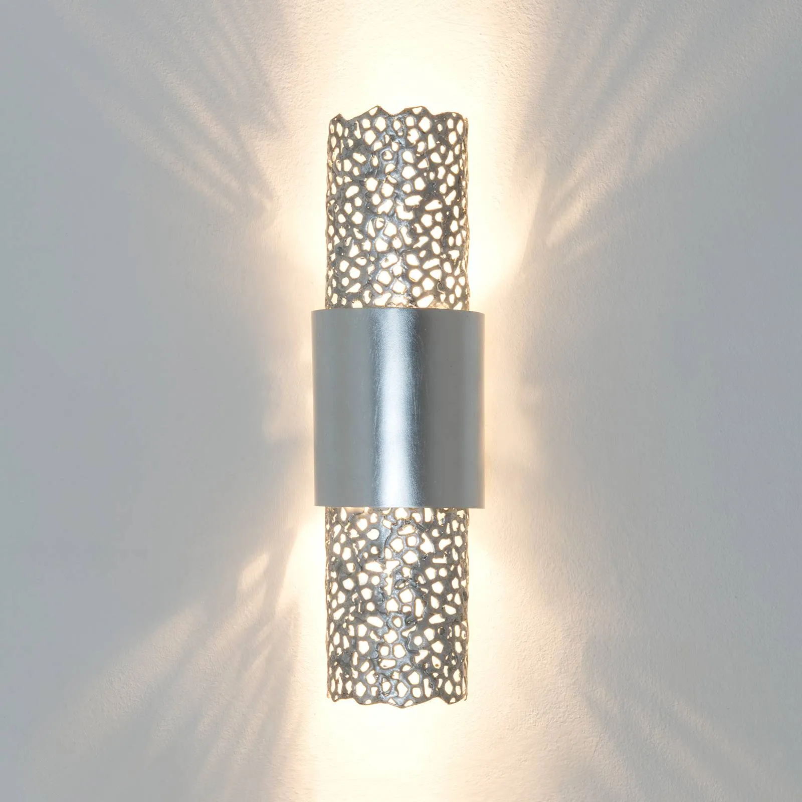 Impressive wall lamp Utopistica silver matte