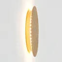 Meteor LED wall light, Ø 19 cm, gold