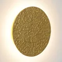 Meteor LED wall light, Ø 19 cm, gold