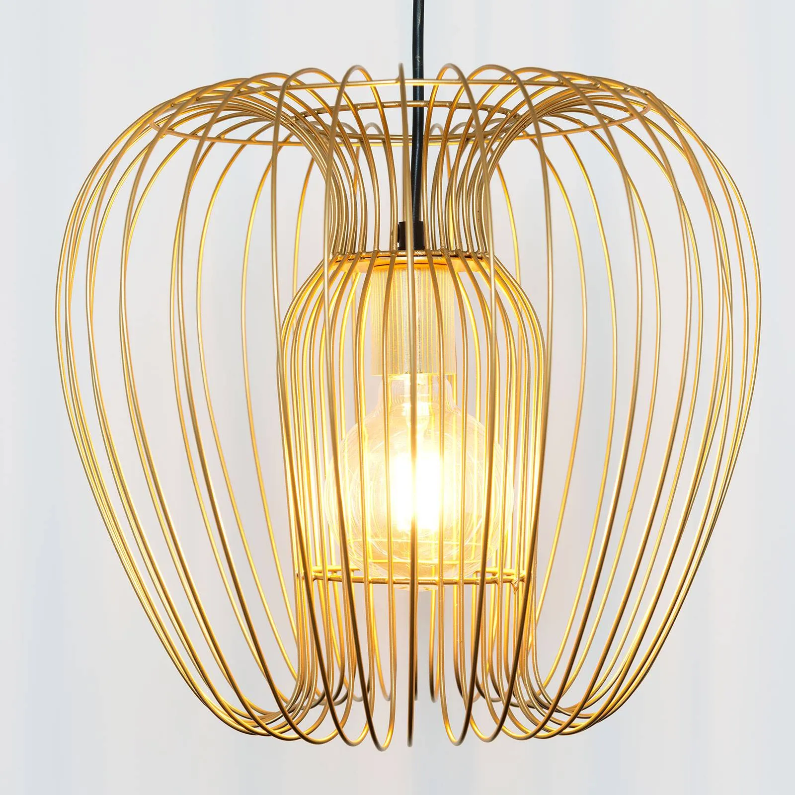 Protetto hanging light, gold, Ø 34 cm